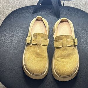 SHEIN Women's Tan Suede Moccasins